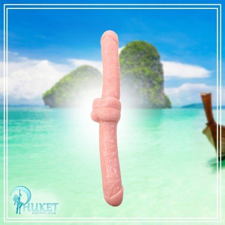 Realistic Double Dong Penis Shaped End Realistic Non Vibrator RSNV-015