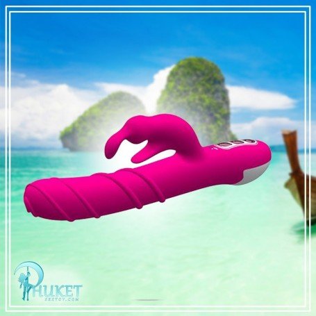 KHALIFA SILICONE RABBIT VIBRATOR - USB RECHARGEABLE RV-024