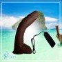 Big Bent 10" Realistic Vibrator Suction Cup Chocolate Dong Vibrator RSV-075