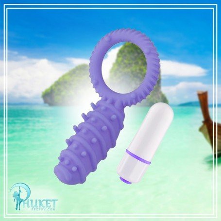 Clitoral Banger Spikes Premium Cockring With Bullet CR-015