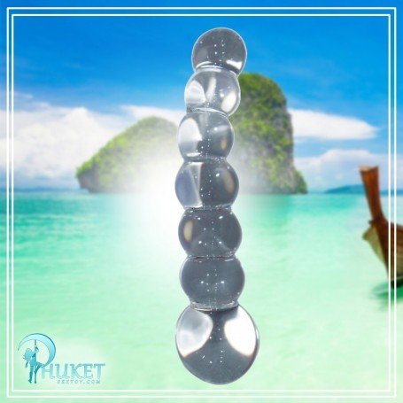 Ultra Beaded Crystal Glass dildo GD-008