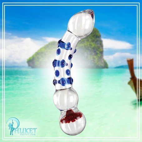 Flower Crystal Glass Dildo Sex Toy GD-003