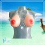 Silicone Breast 550 gms/pair with Transperant Bra SBP-001