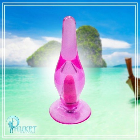 Crystal Anal Vibrating Butt Plug With Suction Cup AD-025