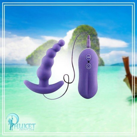VIBRATING ANAL PLUG BEADS PROSTATE MASSAGER AD-028