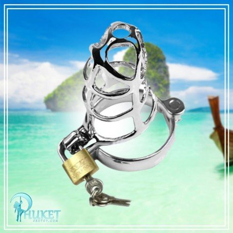 Chastity Steel Lock Device for Men BDSM-010