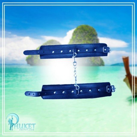 Premium Leather Naughty Nurse Wrist Cuffs Bondage Gear BDSM-021